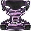 Timos Dog Harness,No-Pull Pet Harness Adjustable Soft Padded Dog Vest,Reflective No-Choke Pet Oxford Vest with Easy Control Handle for Small Dogs,Moon Night,S (Small (Pack of 1))