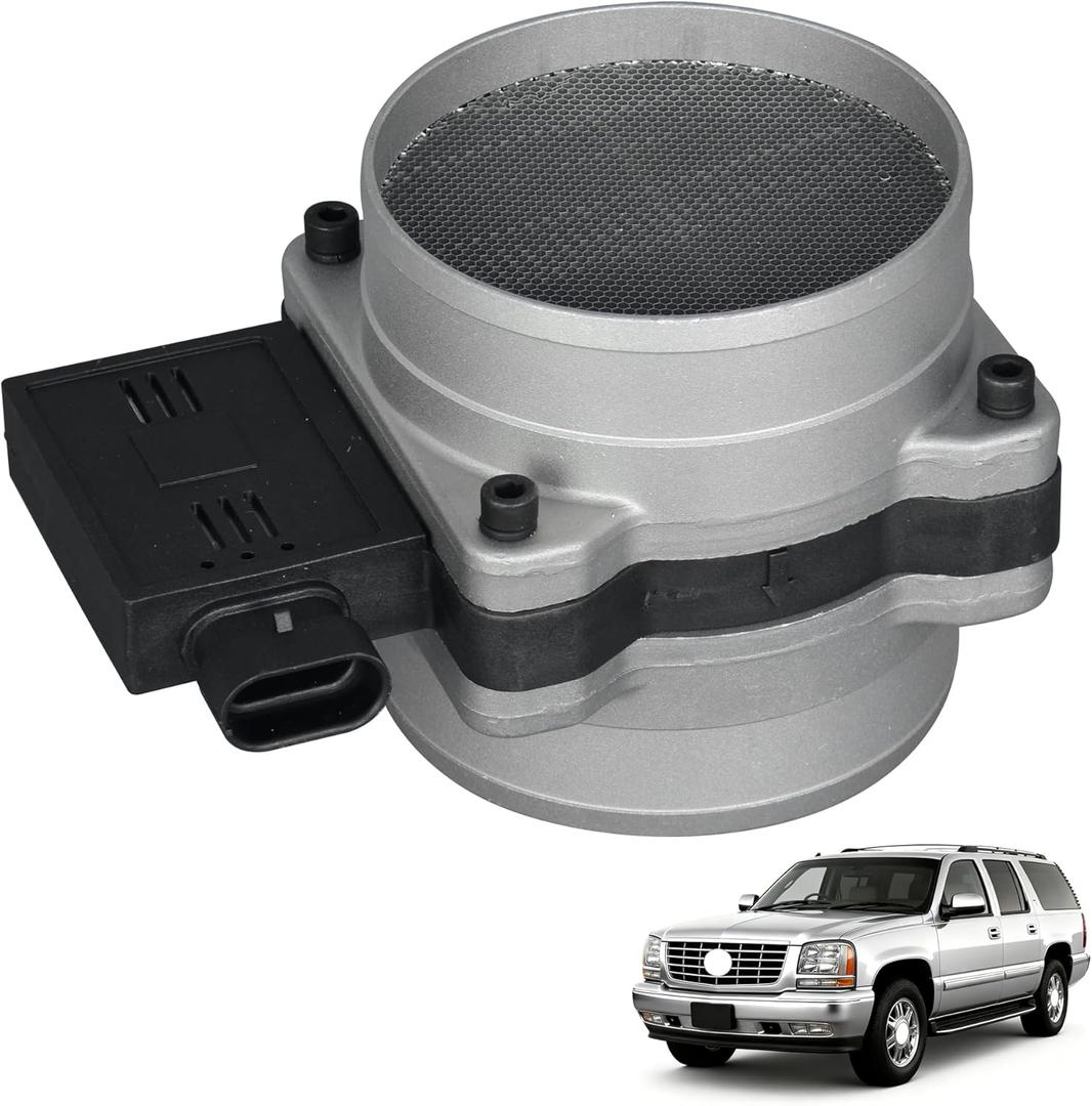 AF10044 Mass Air Flow Sensor Meter MAF Compatible with Chevrolet C1500 K1500 Truck 1996-99, Express Suburban C2500 K2500 1996-00, GMC Savana Yukon, Cadillac Escalade Replace OE 25008219