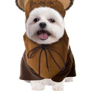 Bear Pet Costume Ears Hat Sweater Furry Clothes Cute Halloween Cosplay Costumes for Small Medium Large Dogs Cats (Medium)