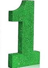 TONIFUL 7.8 Inch Gold Glitter Number 1 Wooden Table Centerpieces Birthday Party Decorations,Shining Golden Digit 1 for Birthday Decorations,New Year,Graduation Decoration,Anniversary,Prop (1 Pack)