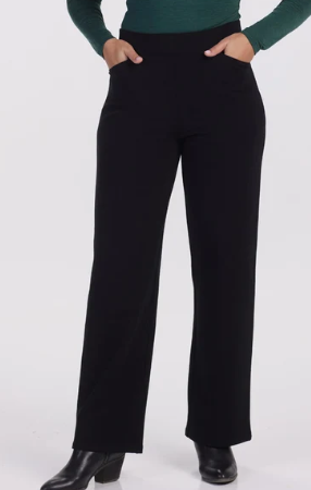 Agenlulu Women's Dress Pants Stretchy Straight Leg Office Work Slacks (Black), 4XL