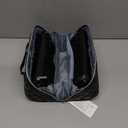 BOYATU Travel Makeup Bag Organizer Cosmetic Bag: 3 Pcs Set Large Capacity Make up Bag with Compartments - Waterproof Leather Toiletry Bags with Handle Travel Essentials Case Gifts for Women (01-Black)