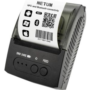 NETUM Bluetooth Receipt Printer, Portable 58mm Mini Thermal Pos Printer, Compatible with Android/Windows