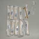 Asidrama 10 Pack 5 Inch(128mm) Brushed Brass Kitchen Cabinet Handles, Gold Cabinet Pulls Kitchen Cabinet Hardware for Cupboard Drawer Pulls (5" Hole Center)