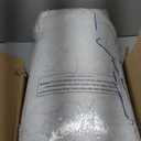 Full Size Mattress Topper, Shredded Memory Foam Filling, 1800 GSM Mattress Pad Cover, Comfy Bed Topper for Back Pain,Comfy Plush Foam Filled Pillow Top, 54"x75" (White)