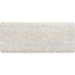 House of Noa Nama Standing Mat Anti-Fatigue Kitchen Mats for Floor, Cushioned & Non-Slip Kitchen Comfort Mat for Standing, Thick Foam Anti-Fatigue Mat for Kitchen & Workspaces, Fawn Shea 22" x 54"