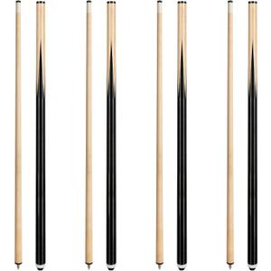 LOTKEY Pool Cue Stick,58"/52"/48"/42" Pool Cue Set of 4/2 Billiard Cues Sticks for Professional,Pool Sticks for Adults 14 15 20 21oz House Bar with 2 Billiard Chalk