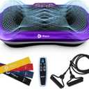 Lifepro Waver Vibration Plate Exercise Machine  High-Intensity Vibration for Muscle Activation, Full-Body Workout Vibrating Platform with Loop Bands, Fitness Equipment for Strength Toning & Fat Loss (Purple)
