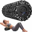 FITINDEX Vibrating Foam Roller for Muscle Deep Tissue, Back Pain Relief, Leg Foot Neck Massager, Exercise, Pilates, Muscle Recovery, Physical Therapy, 4-Speed, Rechargeable, Black