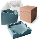 Square Box Mold with Irregular Edges, Creative Candle Vessels Jewelry Holder Resin Concrete Molds, Unique Storage Container Jar Dish Display Silicone Molds DIY Epoxy Resin Art Craft Kit