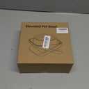 Raised Dog Bowls for Small & Medium Dogs, Adjustable Elevated Stainless Steel Food or Water Bowl, No Spill Non-Slip Dog Feeder Stand for Pets (Starry Gray)