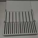 Lifewit Magnetic Drawer Knife Organizers Insert, Kitchen Plastic In Drawer Knife Block Slots, Steak Chefs Knives Holder Storage for 16 Knives and 1 Sharpening Steel, Extra Large, Gray, 16.5"/42 cm(W)