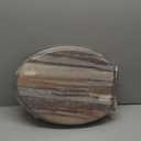 Angol Shiold Elongated Toilet Seat Molded Wood Toilet Seat with Quietly Close and Quick Release Hinges, Easy to Install also Easy to Clean (Elongated, Board) (Elongated-18.5)