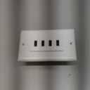 BESTTEN USB Receptacle Outlet, 4.2A/21W High-Speed 4 Port USB Wall Charging Outlet 125VAC Input, Quad Type-A Ports with LED Indicator, Decorator Wallplate Included, UL Listed, White