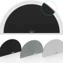 Changshade Arch Window Shades Blackout,Half Moon(Radius: 24") Blackout Pleated Window Shades, Half Circle No Drill Cellular Shades for Windows, Easy Cut and Install,Pack of 2, 24"*48"-2pcs