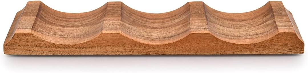 EDHAS Tabletop Racks Acacia Wood Countertop Cabinet Holder Storage Shelf for Kitchen Bar, Pantry, Cellar, Basement (12" X 4" X 1")