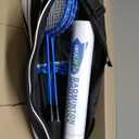 HIRALIY Badminton Rackets Set for Backyards, Lightweight Badminton Set of 2/4, Includ Rackets, Birdies, 1 Carrying Bag, Outdoor Games for Adults Family Kids Beginners