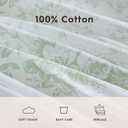 Laura Ashley - Twin XL Sheets, Cotton Percale Bedding Set, Lightweight & Breathable Home Decor (Toile Delight Green, Twin XL)