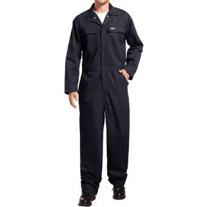 HISEA Men's Long Sleeve Coverall, Stain & Wrinkle Resistant Mens Work Coverall with Multi Pockets Large