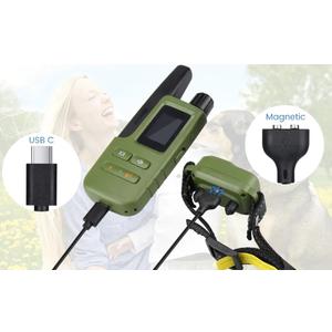 Jugbow Dog Shock Collar - 4200FT Dog Training Collar with Remote for Large Medium Small Dogs, Electric Collar with Beep/Safe Static/Vibration, Rechargeable Waterproof IPX8 E Collars