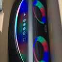 iHome Bluetooth Speaker Boombox with FM Radio, Color Changing Lights and Remote Control, Splash-Proof Portable and Rechargeable Wireless Speaker