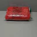 vctops Christmas Red Plush Chenille Bath Rugs 16"x24" Extra Soft and Absorbent Microfiber Shag Rug, Non-Slip Runner Carpet for Tub Bathroom Shower Mat (Red, 16"x24")