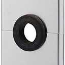 SEMTRON Cable Pass Through Rubber Grommet Wall Plate | 3/4" Grommet, 1 Gang, Split | Stainless Steel | Made in USA