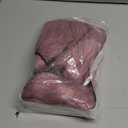 BERON 14 Inches Pink Wig for Women Girls Short Curly Synthetic Wig with Bangs Lovely Pink