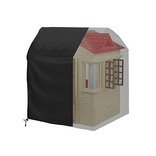 Iceberg Elf Outdoor playhouse covers waterproof, Wooden playhouse cover, 45" L x 40" W x 50" H, Rainproof, Sun Protection dust, , 420D Heavy duty oxford fabric, (Black)