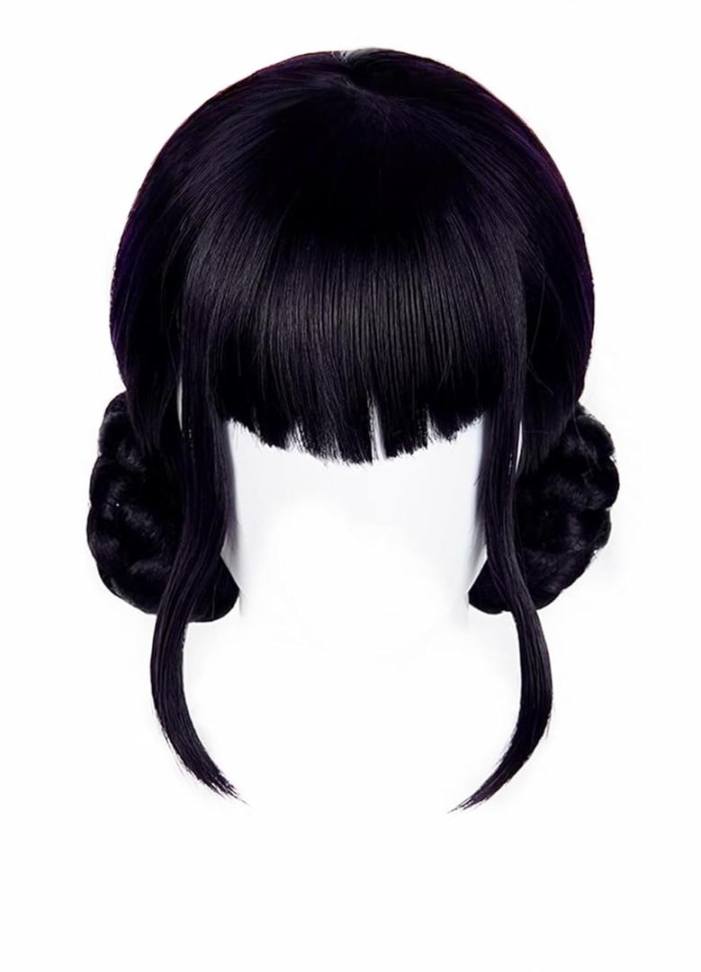 Topcosplay Female Deep Purple Anime Cosplay Wig Halloween Carnival Party Wig
