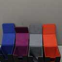 ZLCA Card Deck Box for Trading Cards,PU Leather Magnetic Card Storage Box Fits for TCG CCG Magic Game Cards(Black Set) (4pcs-Multicolor)