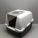 Catit Jumbo Hooded Cat Litter Pan - Warm Gray