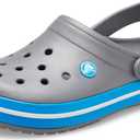 Crocs Unisex-Adult Crocband Clog, Charcoal/Ocean, 7 Women/5 Men