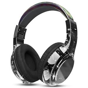 QearFun Kids Bluetooth Headphones, 60H Playtime, 74/85/94dB Safe Volume Limit, Metallic Gradient Wireless Headset with HD Mic, Fast Charging, Foldable, Wired 3.5mm Mode for School/Tablet/Travels