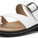 SHIBEVER Flip Flops for Women Sandals: White 2026 Summer Arch Support Sandals Size 8 - Comfortable 2026 Slip On Thong Soft Flat Shoes