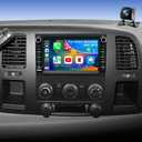5GWifi Car Radio for GMC Sierra Chevy Silverado 1500/2500/3500 2007-2013, Acadia 2007-2012, Tahoe Yukon 2007-2014, Savana Equinox 7inch Stereo Touch Screen Carplay Android Auto GPS Camera