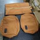 LOVEVOOK 40L Travel Backpack for Women & Men, Airline Approved Carry On Luggage with 3 Packing Cubes, TSA Overnight Bags, Waterproof Personal Item Bag, Weekender Essentials Backpacks fits 17" Laptop (Brown-beige-black)