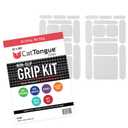 CATTONGUE GRIPS Non-Abrasive Grip Tape Strips - Heavy-Duty, Pre-Cut Anti-Slip Tape for Phones, Tablets, Crafting & More - Indoor & Outdoor Anti-Slip Solution (Clear, 1-Pack)