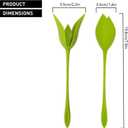 Set Of Rose Napkin Holders, Origami Flower Tools, Made Of ABS, Green, Suitable For Romantic Wedding Table Settings And Party Decorations (10PCS)