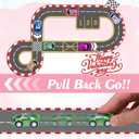 Valentines Day Cards with 24 Pack Pull-Back Racing Car Games Toys Red Heart Prefilled Cars Party Favors for Kids School Students Class Classroom Gifts Prize Exchange Boys Boyfriend Girls