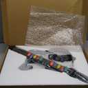 NBCP Wireless Wii Controller Compatible with Wii Rock Band 2, World Tour, Clone Hero (White-10 Keys)