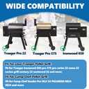 Safbbcue Pro 22 Grates for Traeger Pro 22 Pro 575 HDW433 HDW195 Accessories, Cast iron Grill Grates for Lil' Tex Elite Pellet Grill, for Camp Chef SG24 DLX24 Pellet Grill