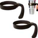 30Oz Tumbler Handle for Yeti,Suitable for tumblers 2 Pack BPA FREE Suitable for cups with a diameter of 3.94 inches(30 ounce, Black)