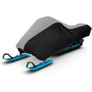 Snowmobile Cover, Universal Waterproof Snowmobile Storage Cover for Polaris, Yamaha, Arctic Cat, Skidoo Fits Snowmobiles 115" L x 51" W x 48" H