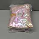 Hiroyuki Iridescent Makeup Bag, Cute Cosmetic Bag, Large Capacity Travel Pouch (Amazing, pink) 2 Pack