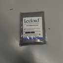 Lecloud Wasa Black Sheer Curtains 63 Inch Length 2 Panels, Classic Solid Jacquard Textured Bedroom Curtains, Light Filtering & Lightweight Gauzy Window Curtain for Living Room, 42 W x 63 L