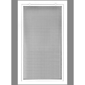 HVAC Premium 16" x 32" Cube Core Eggcrate Return Air Filter Grille for 1" Filter - Aluminum - White [Outer Dimensions: 18.5" x 34.5"]