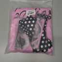 VLUV Pink Halloween Costumes Set, Women's Halloween Retro Satin Jacket Set with Scarf Headbands Glasses Accessories (Pink, XXL)