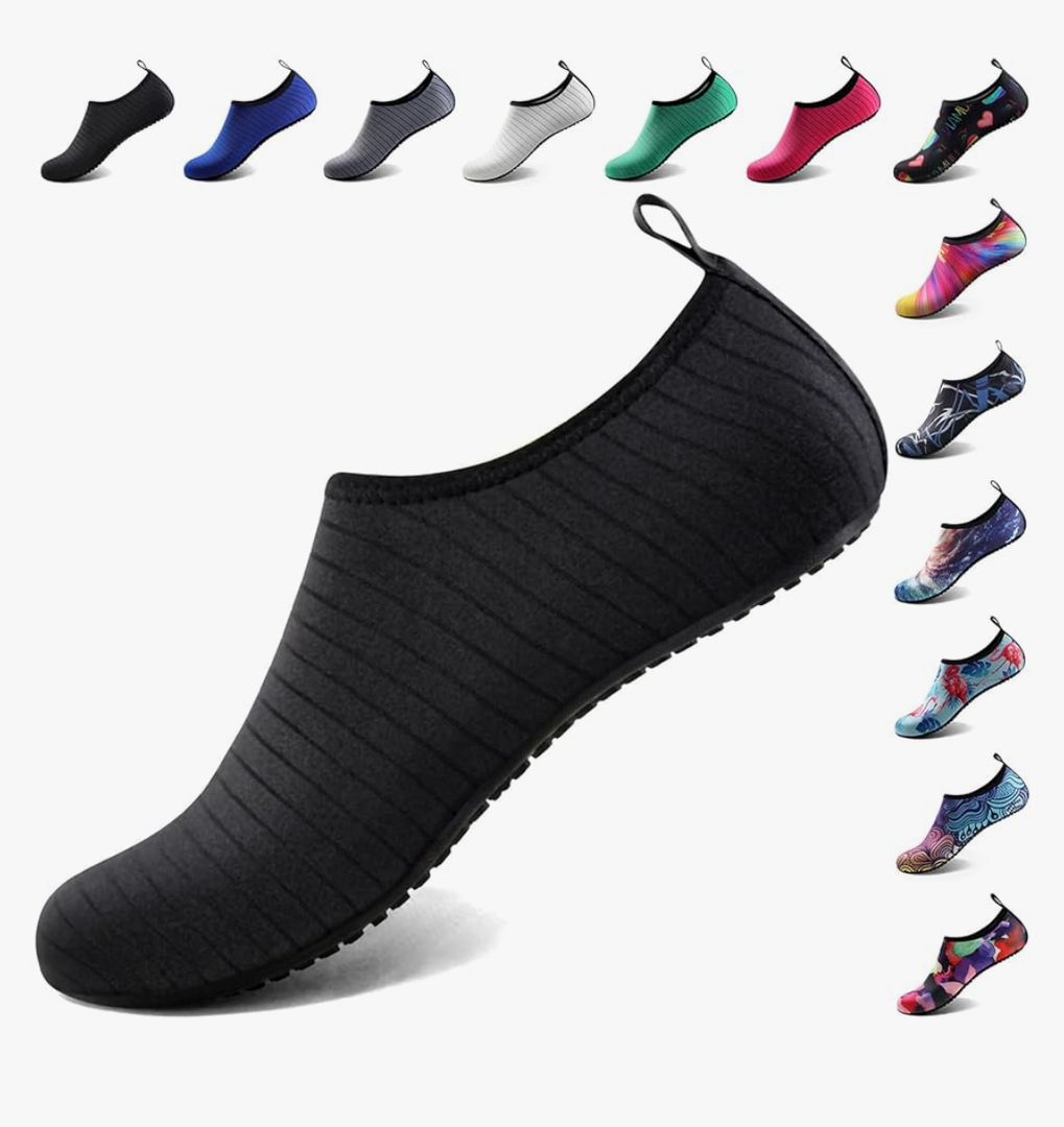 Water Shoes for Women Men Quick-Dry Aqua Socks Swim Beach Barefoot Yoga Exercise Wear Sport Accessories Pool Camping Must Haves Adult Youth Size 42-43, 8-9