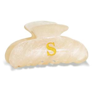 Fohufo Christmas Gifts for Teens Grandkids - Initial Cute Hair Clips, Fashion Glitter Claw Clips Durable Hair Clips, Christmas Gifts for Grandkids Teens Women Kids Girls Mom Adults - Letter S